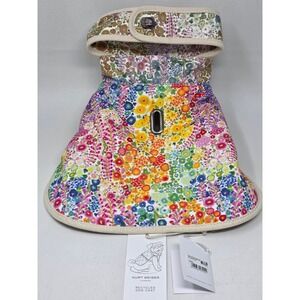 Kurt Geiger London Recycled Dog Coat Floral Multi Color Eagle Head Small New